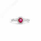 Ethereal Ruby, Diamond Embedded