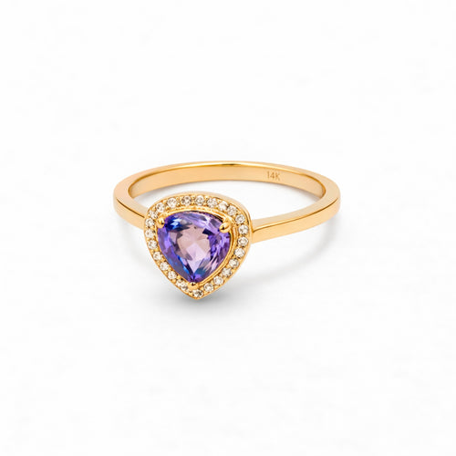 Golden Tanzanite Teardrop