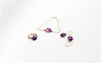 Amethyst Set in Rose Gold