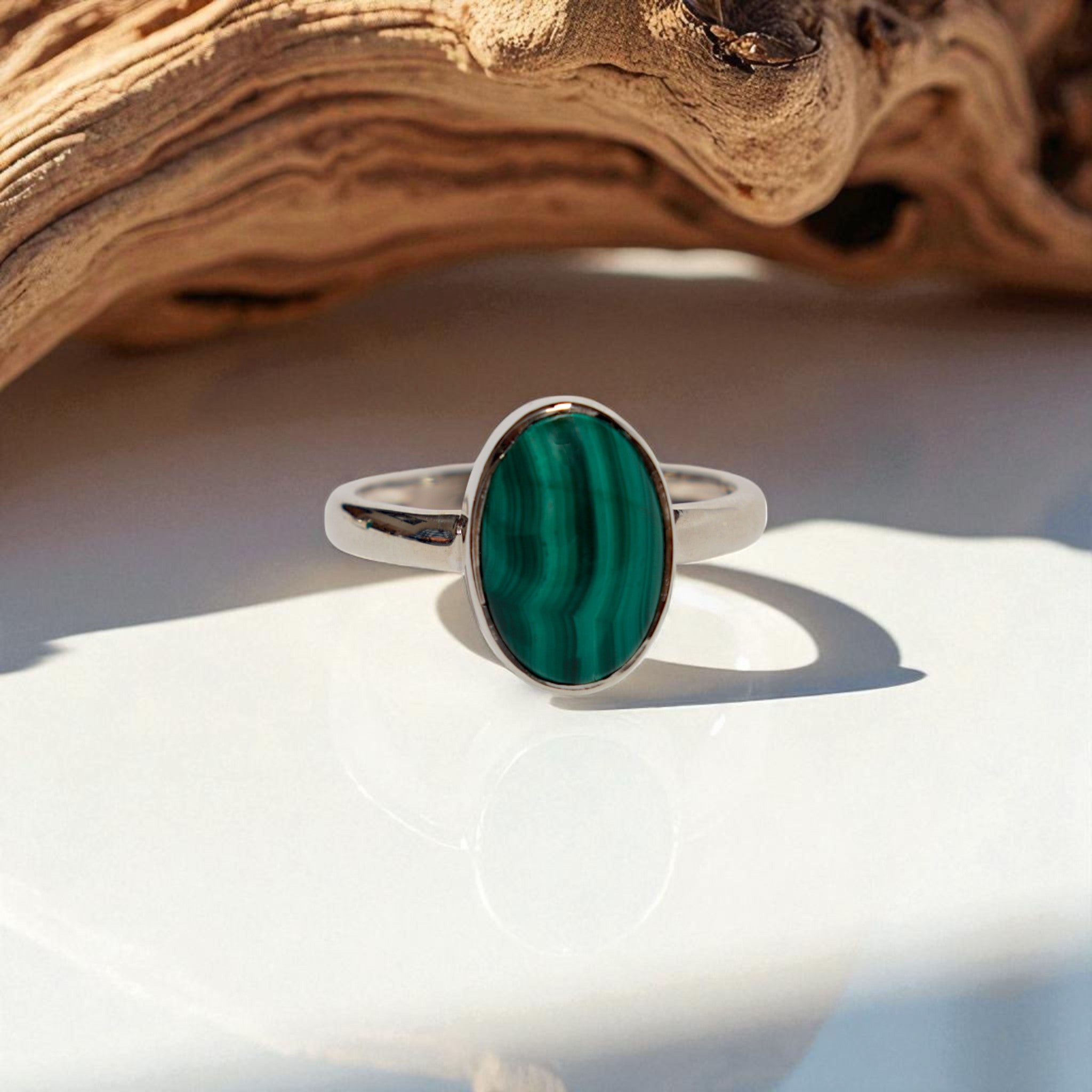 Malachite Oval – Persica Jewelry