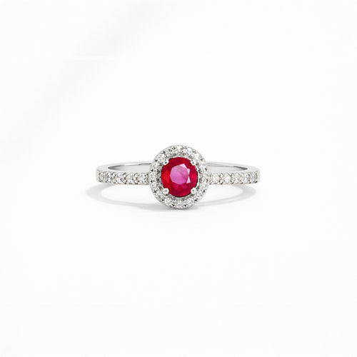 Ethereal Ruby, Diamond Embedded