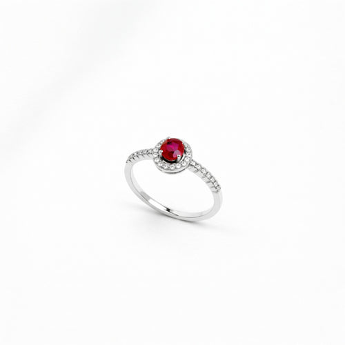 Ethereal Ruby, Diamond Embedded