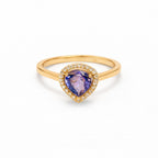 Golden Tanzanite Teardrop