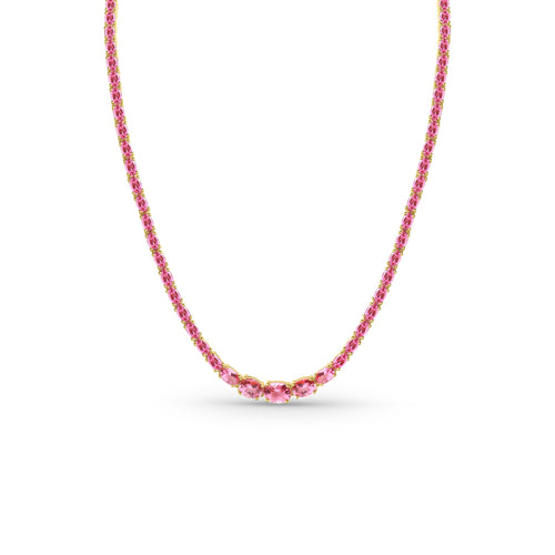 Rhodolite Linea Necklace